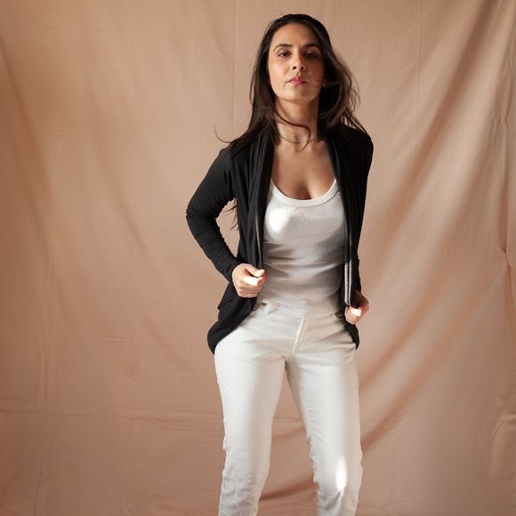 Shrug style Cardigan in Black - Picture 1 of 3